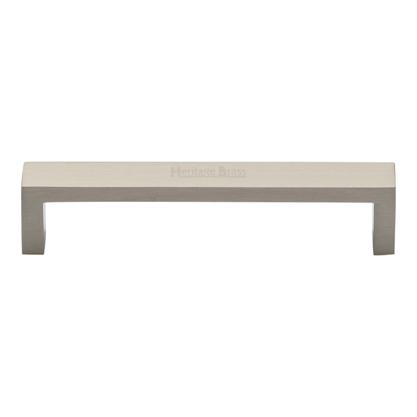 C4520 128-SN • 128 x 136 x 28mm • Satin Nickel • Heritage Brass Wide Metro Cabinet Pull Handle